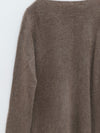 SWAYING 25 Fall/Winter Collection: Crew Neck Yak Wool Sweater SW-SW25AW1T39C2S2-HZ (Gray-Brown)